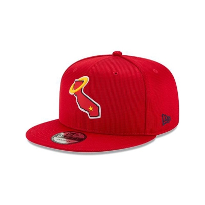 Sapca New Era Los Angeles Angels MLB Clubhouse Collection 9FIFTY Snapback - Rosii